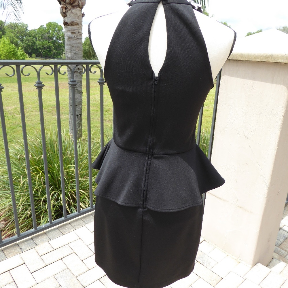 Bisou Bisou Peplum Dress by Michele Bohbot Size 6 - Picture 2 of 5